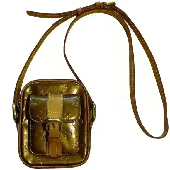 Louis Vuitton Authentic Vernis Christie PM Bronze Patent Leather Crossbody Bag - Picture 1 of 15